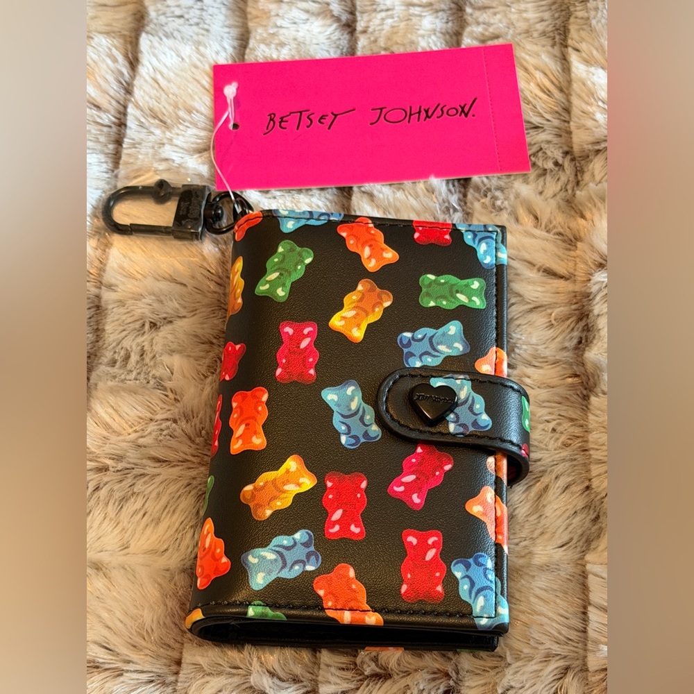 Betsey Johnson Gummy Bear Print Wallet,NWT